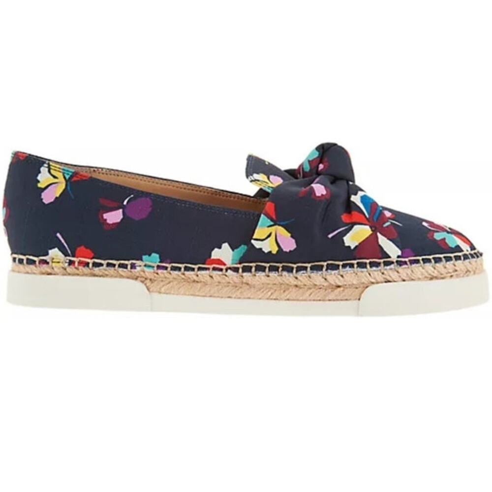 NIB Vince Camuto Tratida Canvas Slip On Espadrilles Women's Size 9 M Navy Floral - Picture 3 of 10